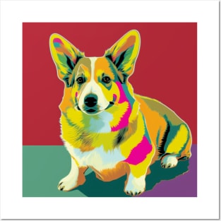 Welsh Corgi Pop Art Style Posters and Art